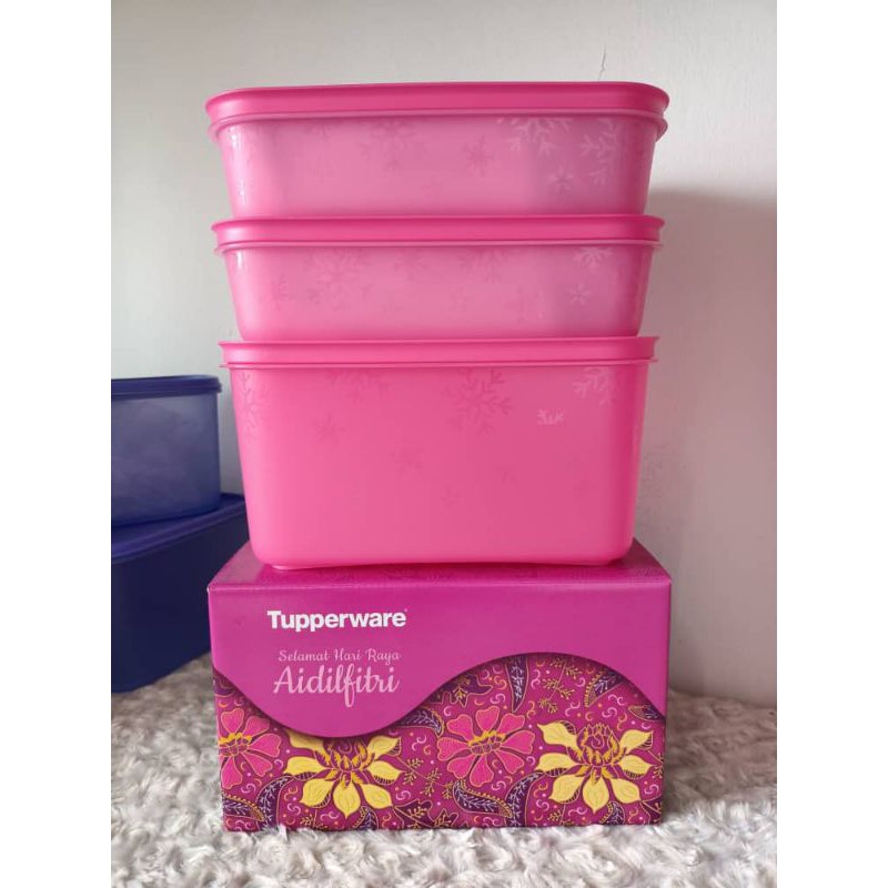 SALE Tupperware Sweet Decadence Raya Cake Gift Set Chill Freez Medium ...