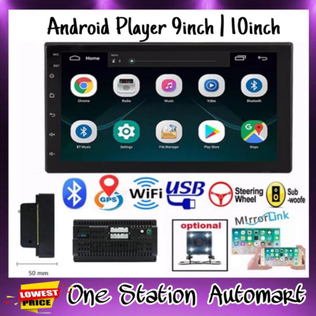 ( 2 +16GB , 2 +32GB processor Android Player ) IPS 2.5D Full HD 9 