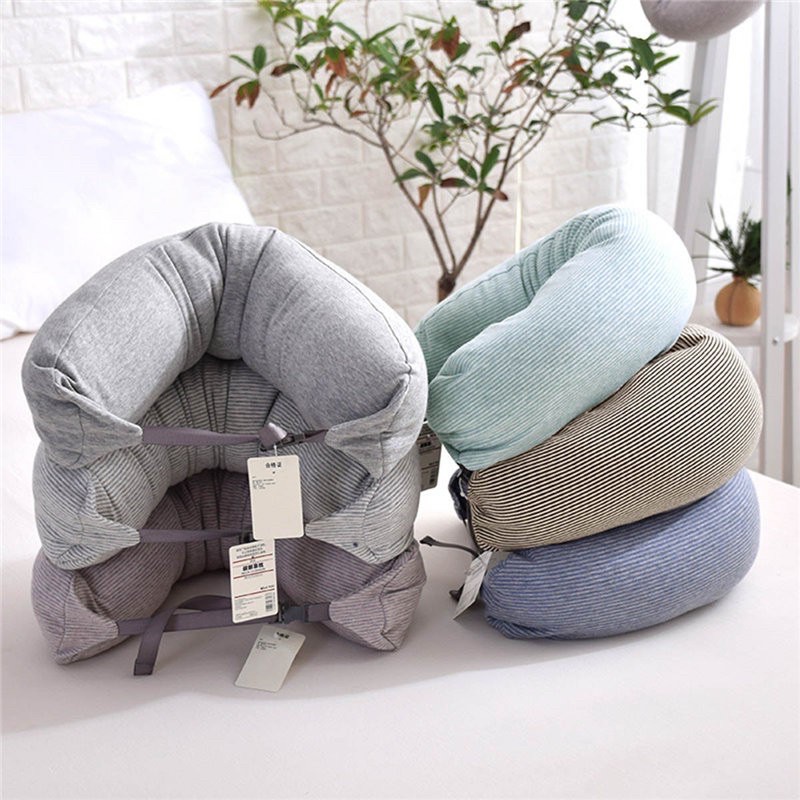 MUJI INSPIRED WELL FITTED MICROBEADS U SHAPE TRAVEL NECK PILLOW Shopee Malaysia