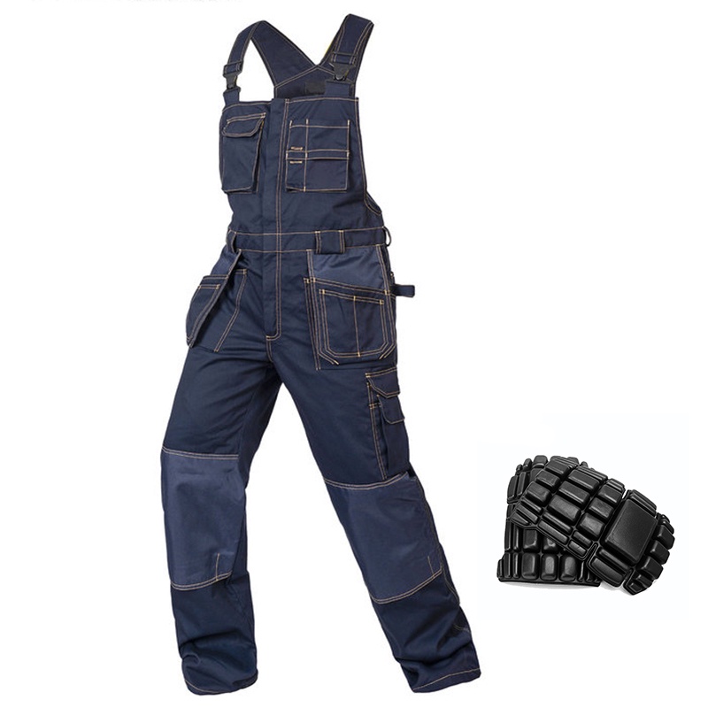 Work Overalls for Men Multi Pockets Work Bib Overalls