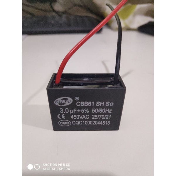 CBB61 450V Senju 2.5, 2.0uf for Panasonic KDK Deka Alpha Fan Capacitor