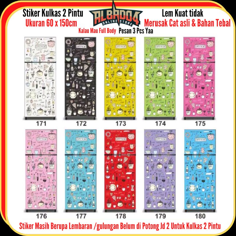 MASTERCHEF MOTIF TWO-DOOR FRIDGE STICKER | Shopee Malaysia