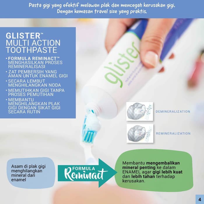 Amway GLISTER Multi-Action Fluoride Toothpaste (200g) | Shopee Malaysia