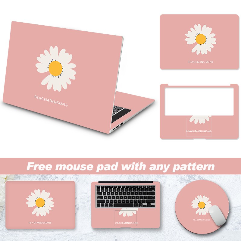 DIY Laptop Skin Laptop Sticker Cover Art Decal Same Pattern Mouse pad