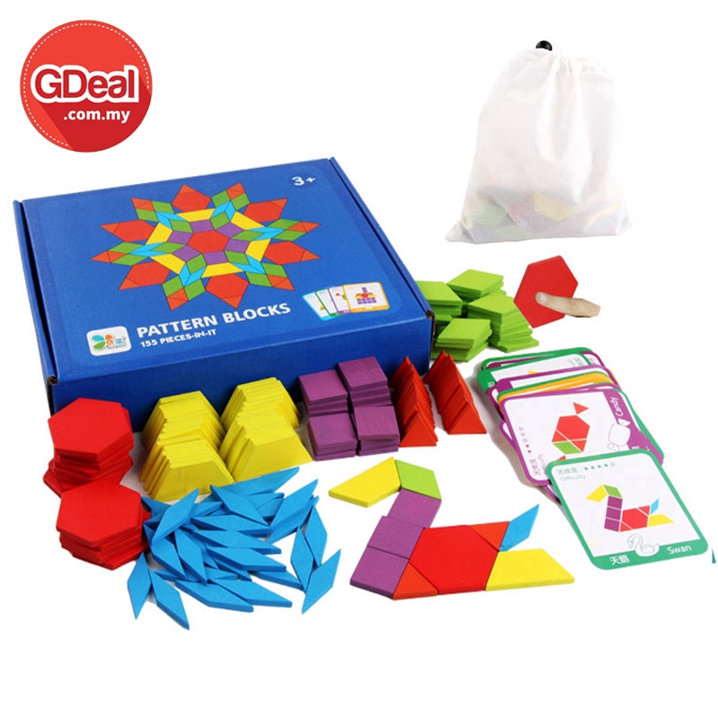 GDeal Pattern Blocks Toys For Children Early Education Toys Creative ...