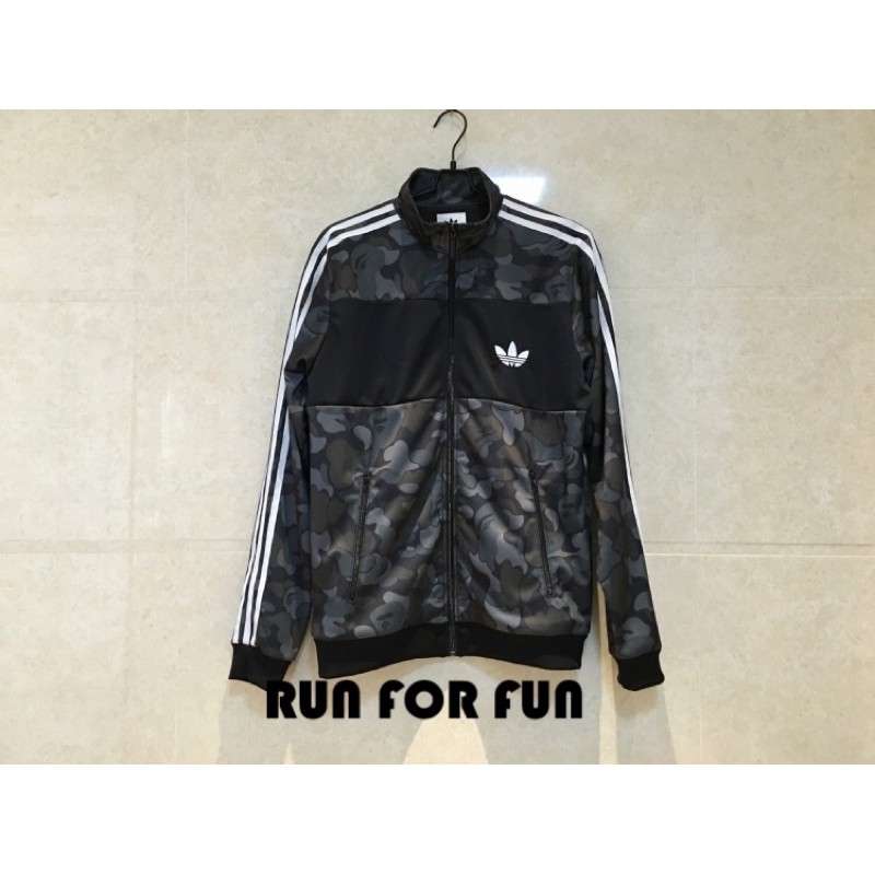 Adidas x Bape Firebird Jacket Blue Camouflage Shopee Malaysia