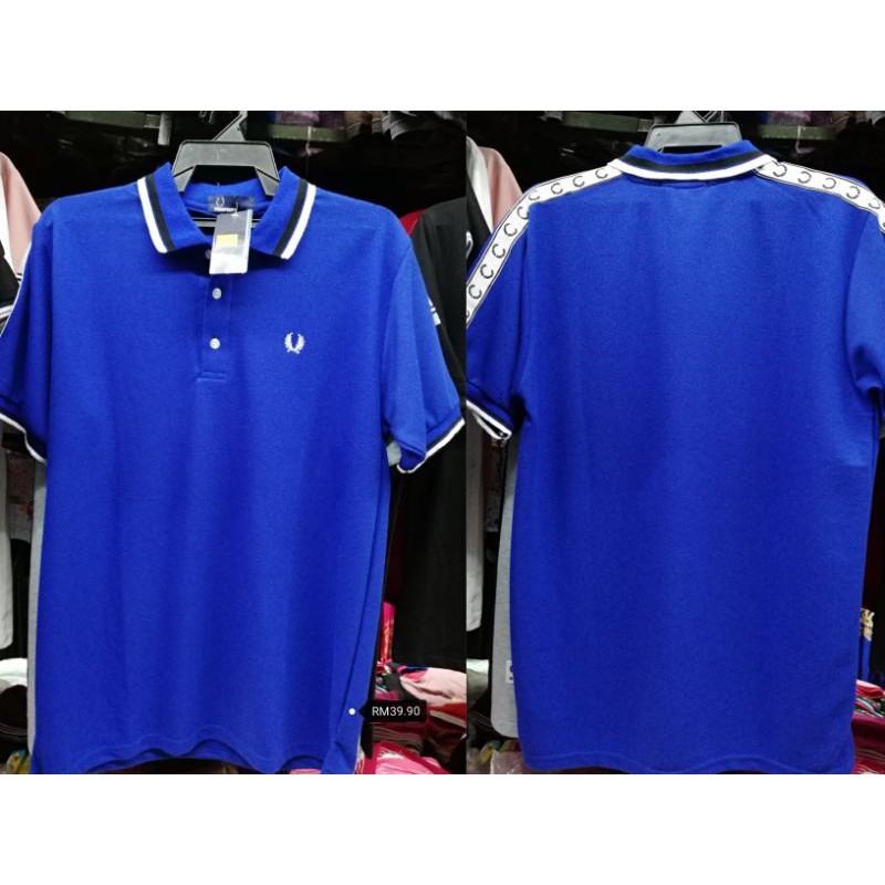 Fred Perry Blue Collar Shirt L size | Shopee Malaysia