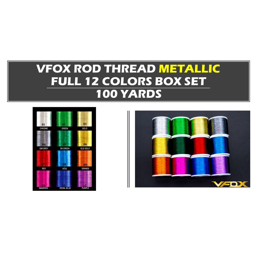 VFOX PACBAY Fishing Rod Thread FULL COLOR BOX Set Limited Edition ...