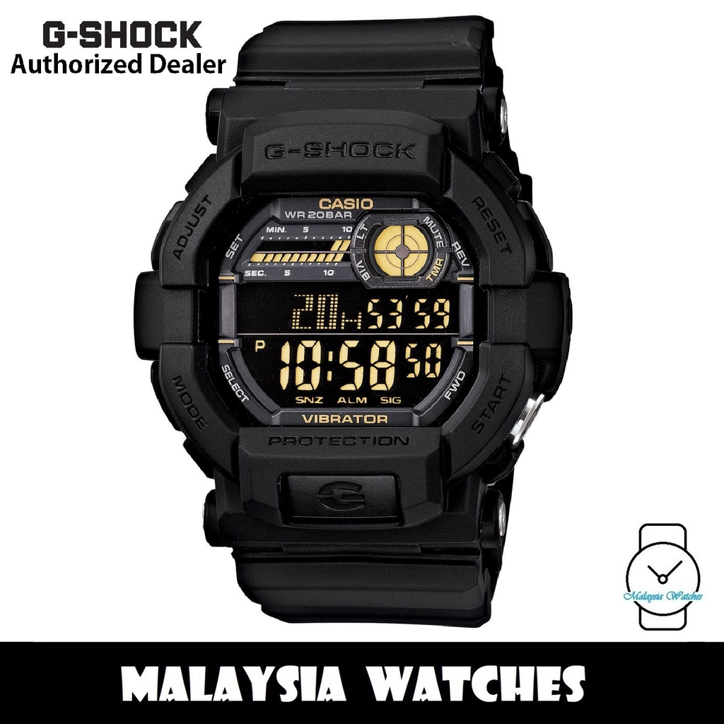 OFFICIAL MALAYSIA WARRANTY Casio G SHOCK GD 350 1B Vibration Alarm Watch GD350 GD350 1B 100 Original Shopee Malaysia