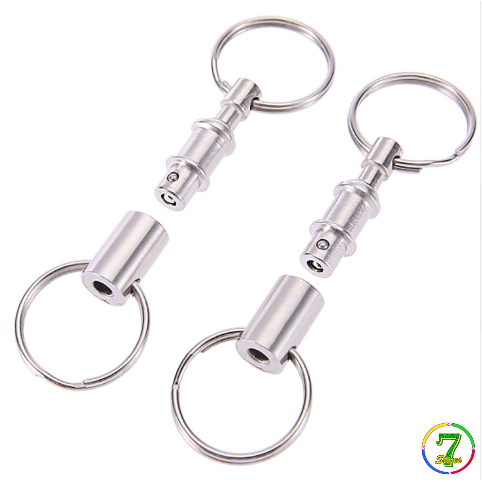 High Quality Dual Durable Pull Apart Detachable Key Chain Holder