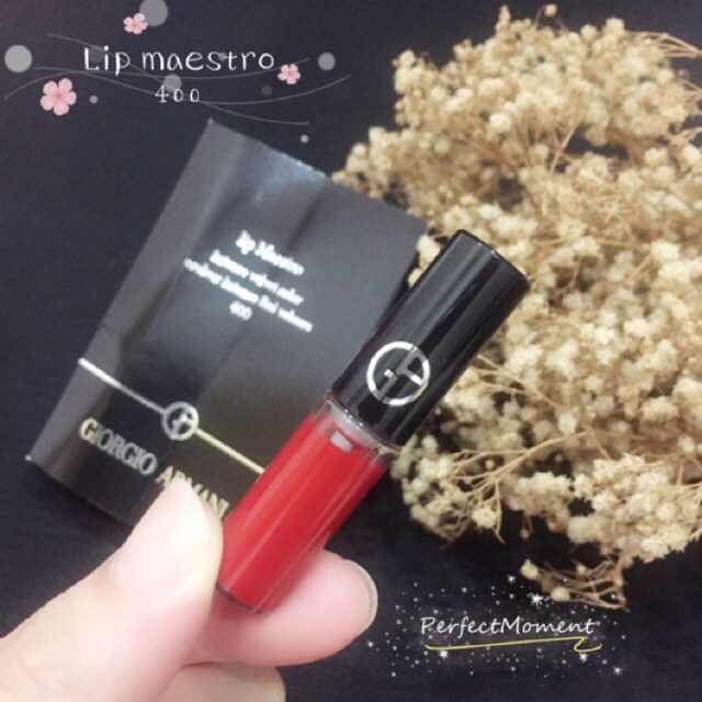 Giorgio Armani lipstick miniature Lip Maestro 400 Shopee Malaysia