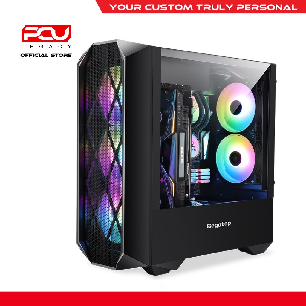 SEGOTEP PHONIEX G5 ATX CASE - BLACK (NO FAN) | Shopee Malaysia