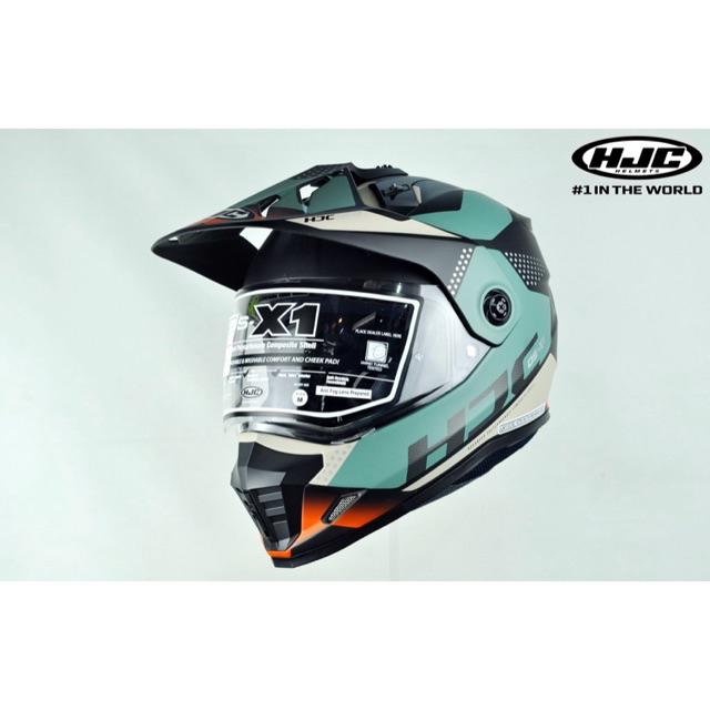hjc ds x1 tactic helmet DS-X1 Solid thanks to advanced CAD technology HJC DS-X1 Tactic MC3SHF Dualsport