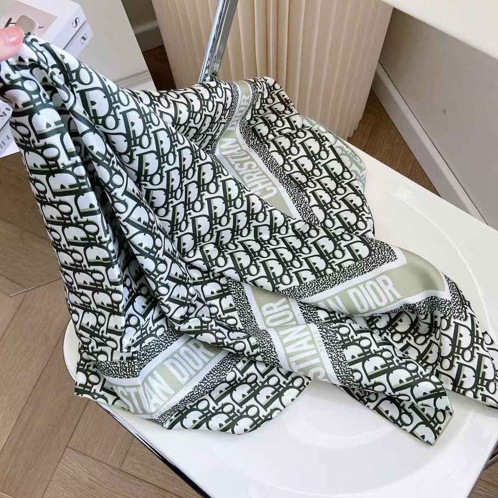 VJHX Leopard Print Head Scarf For Women Like Silk Satin Scarf For