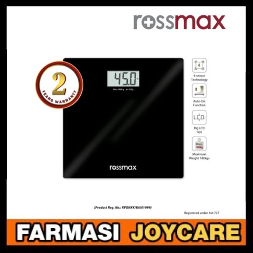 Rossmax WB105 / WB 105 Glass Personal Scale (Digital Weight / Weighing ...