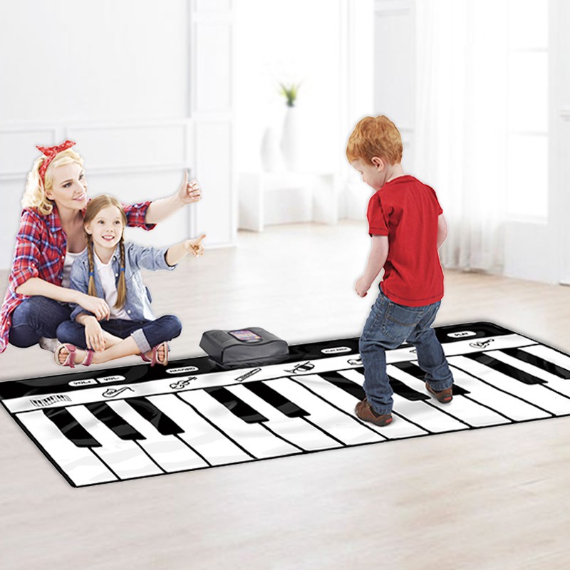 Children's pedal keyboard dancing pedal piano blanket boy girl baby