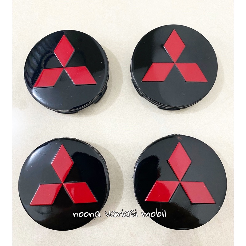 MERAH Mitsubishi Xpander wheel hubcaps, red logo, original model ...