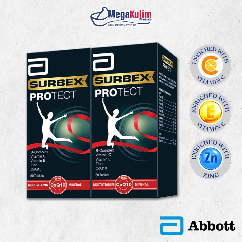 Abbott Surbex Protect 2X50 tab | Shopee Malaysia