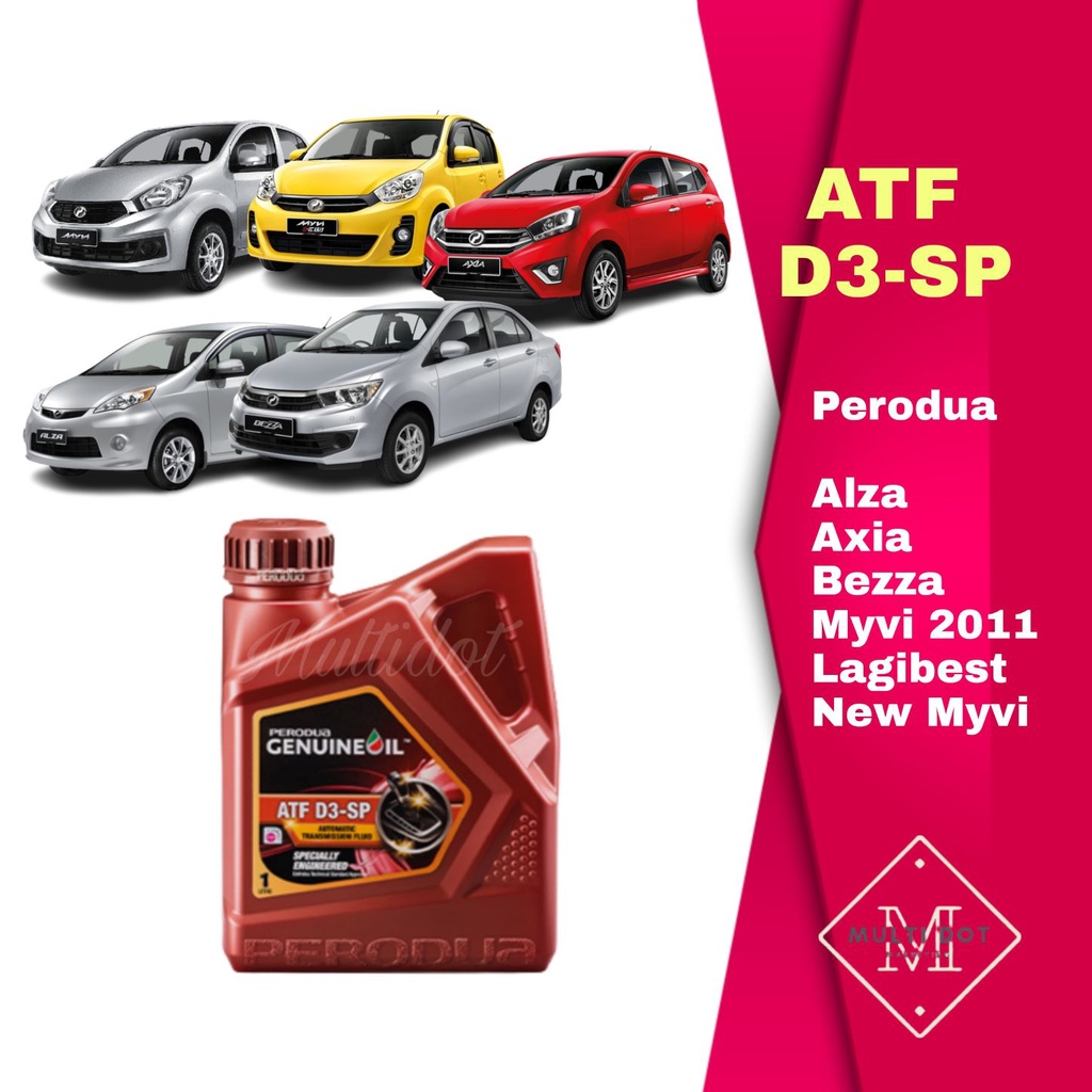 Perodua ATF D3-SP 1L Axia Alza Bezza Myvi 2011- Automatic Transmission ...