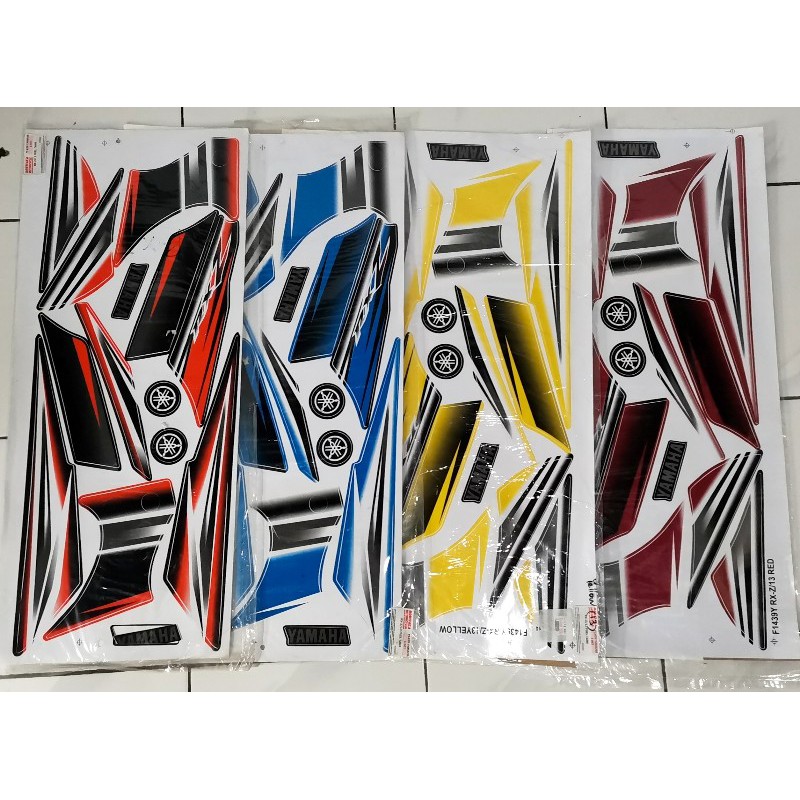 BODY COVER STICKER - RXZ 13TH MODEL CATALYZER 2009 MORITAKA | Shopee ...