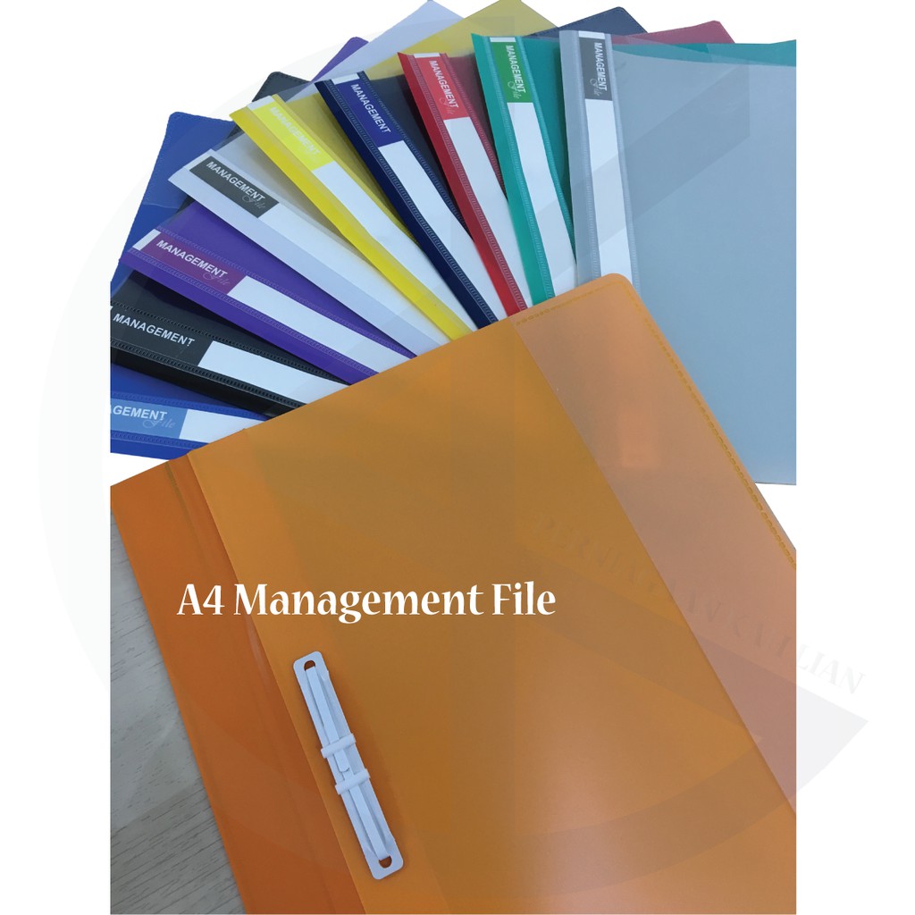 Lion Size A4 PP Management File 807A / Coloured Plastic Management File ...