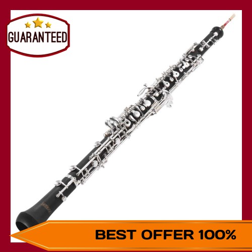 ammoon Professional C Key Oboe Semiautomatic Style Silver Plated Keys