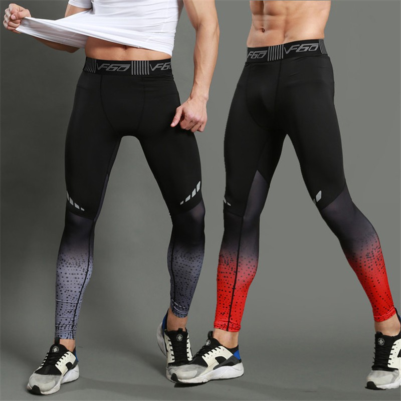 Tights Men Sports Gym Leggings Jogging Mens Running Compression Pants ...