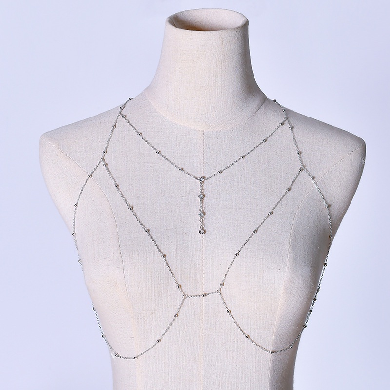 Flash Diamond Body Chain Sexy Diamond Breast Chain Jewelry Women's