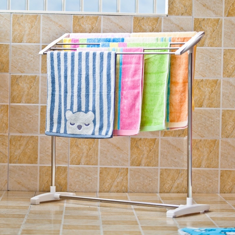 AO Home Baby Towel Rack Multifunctional Balcony Towel Drying Rack Space ...