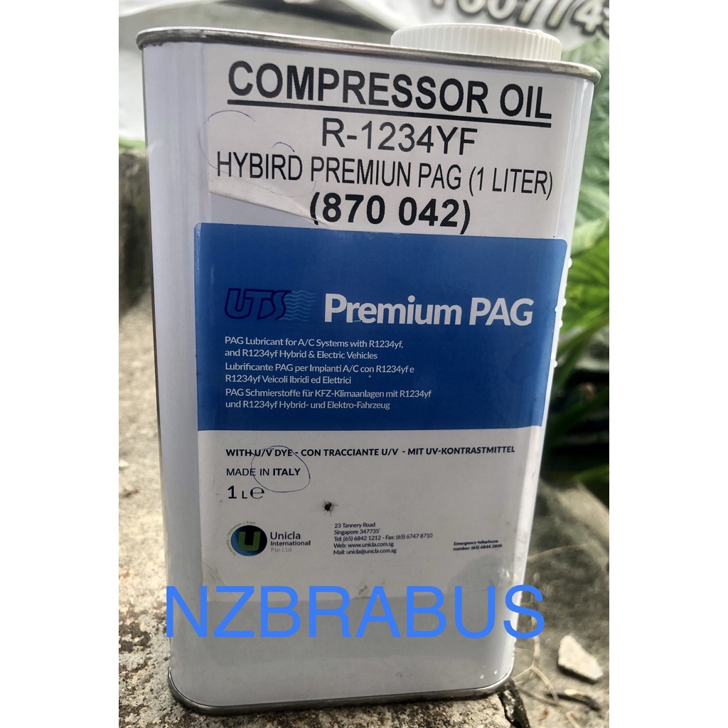 Italy Hybrid Minyak Aircon Oil Compressor R1234YF 870 042 Civic FB