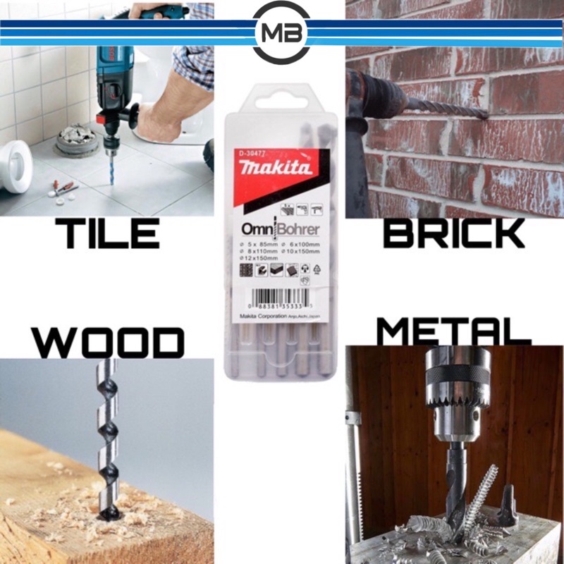 MAKITA D30477 MULTI PURPOSE DRILL BIT SET Shopee Malaysia