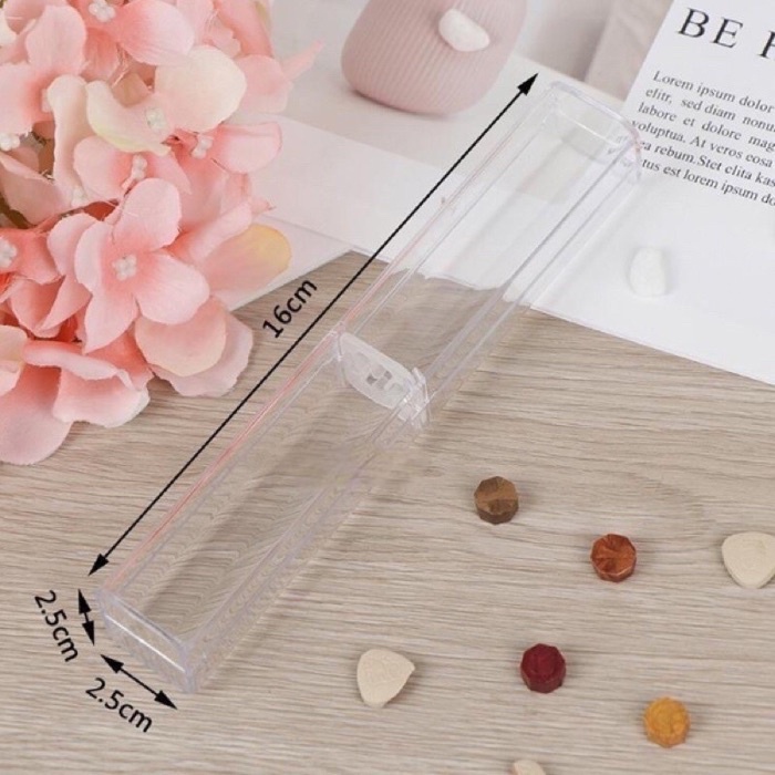 Crystal Transparent Case Ink Pen Pencil Casing Kenduri Door Gift Box ...