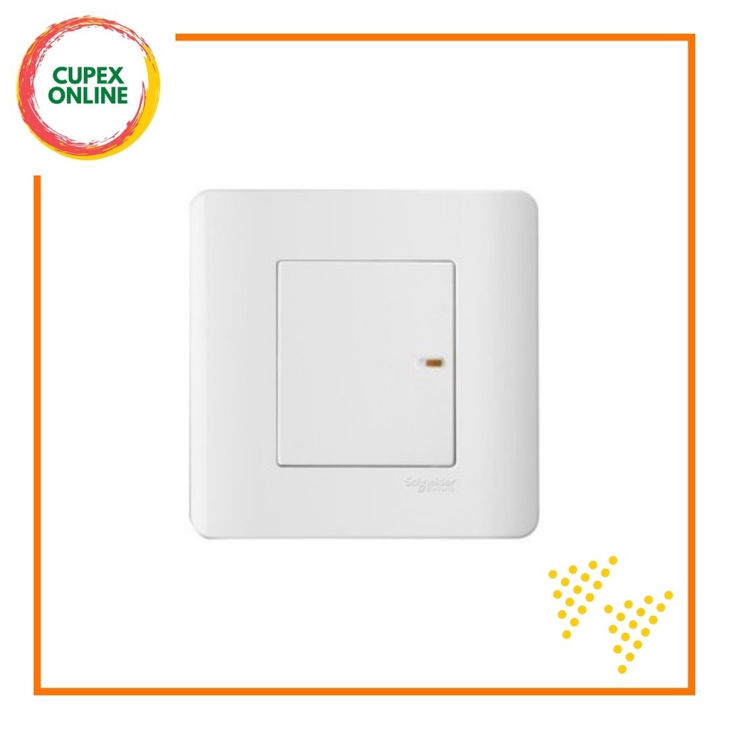 Schneider Electric Zencelo 16A 1 Gang 2 Way FullFlat Switch E8431/2 White (cupex) Shopee Malaysia