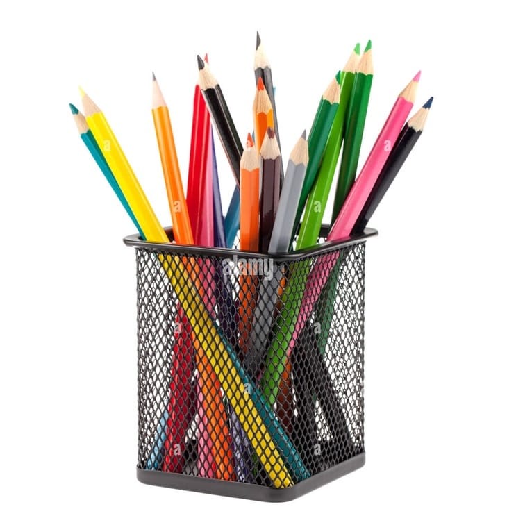 Mesh Pen Holder Metal Desk Organizer Multipurpose Holder | Bekas Pencil ...