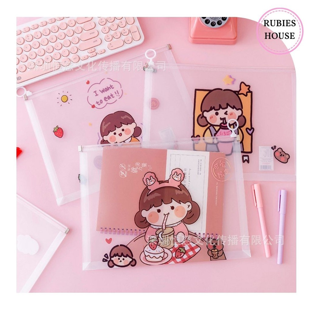 A4/a5 Zip Lock Test Paper Bag with many cute designs (selected models ...