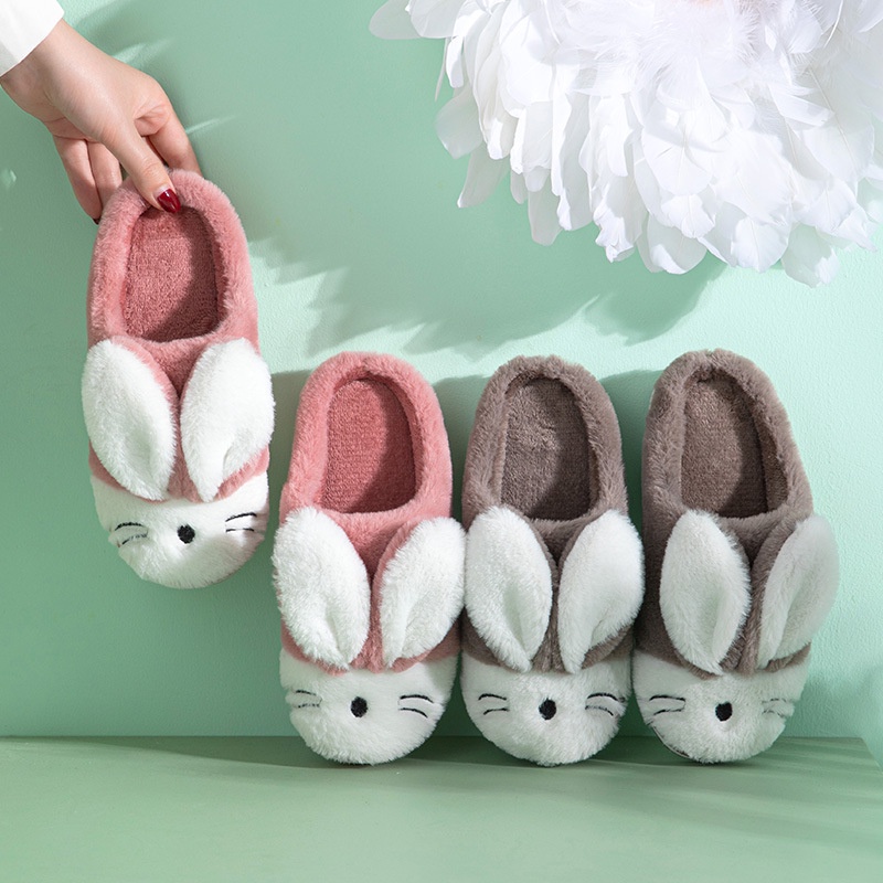 Children's Home Cotton Slippers Rabbit Non-slip Indoor Warm In