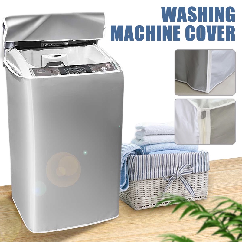 S/M/L/XL Washing Machine Cover Waterproof Dustproof Sunscreen