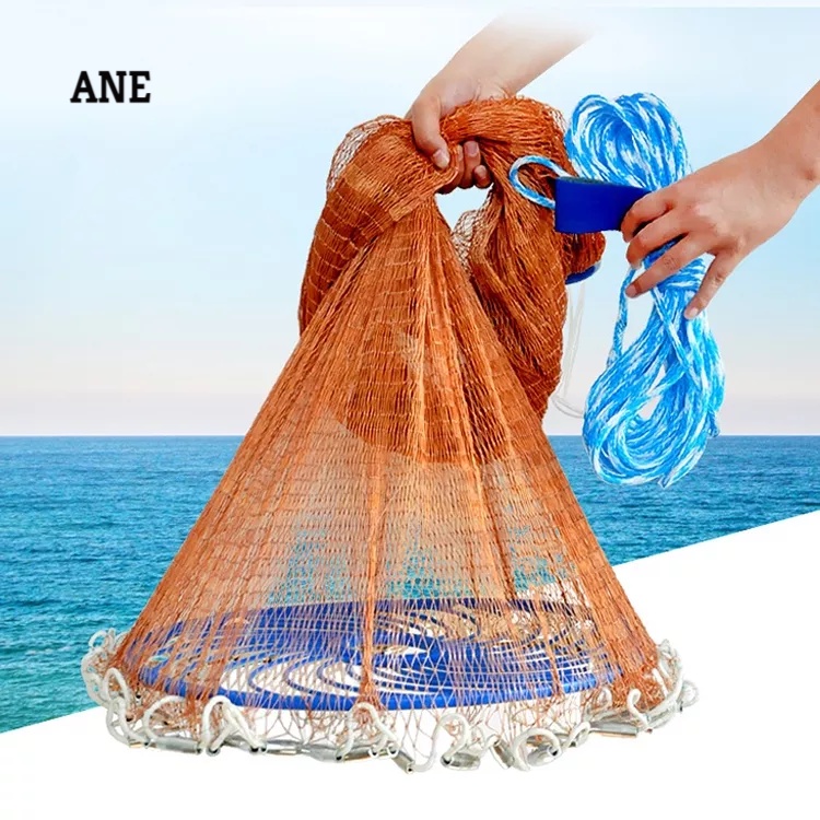 【READY STOCK】Hand Throw Fishing Net Outdoor Sport Monofilament Wire ...