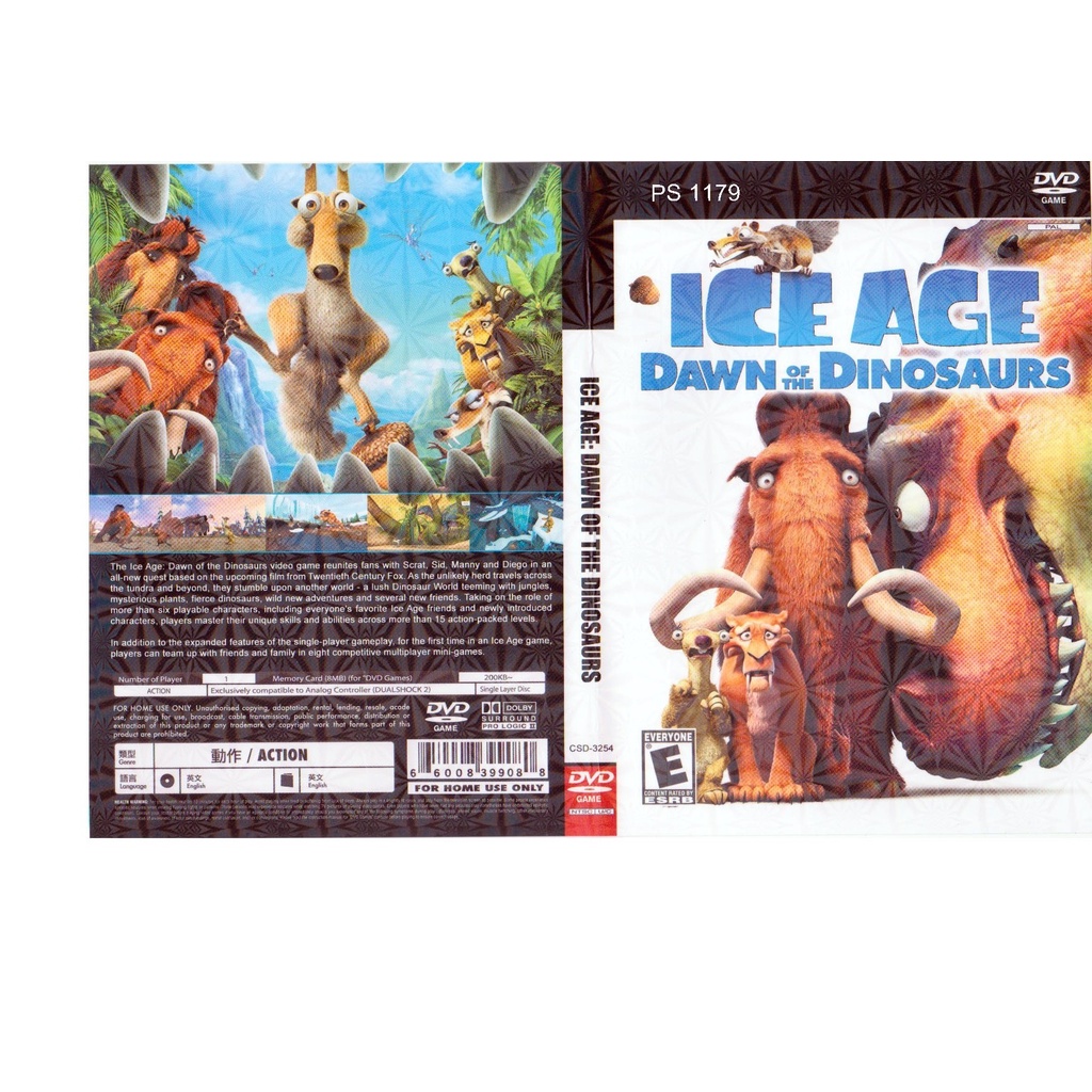 PS2 GAME COLLECTION ICE AGE DAWN OF THE DINOSAURS | Shopee Malaysia