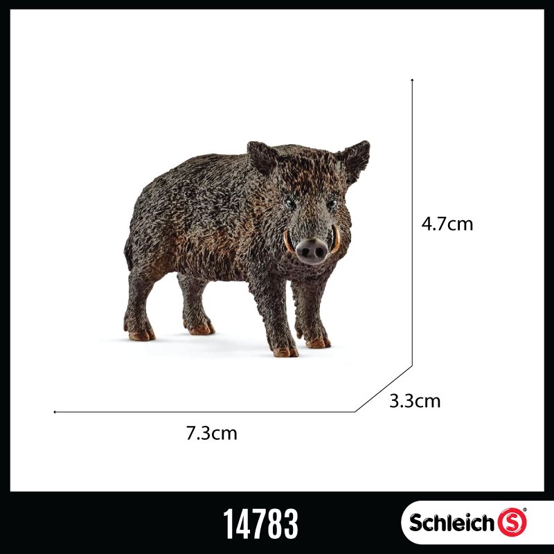 Schleich 14783 Wild Life Wild Boar Animal Figurine For Kids Age 3 ...