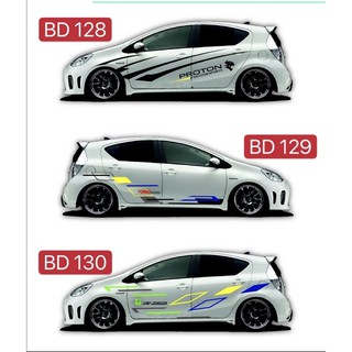 Oshotto(Technology from Taiwan) 2pcs Car Side Body Sticker Auto