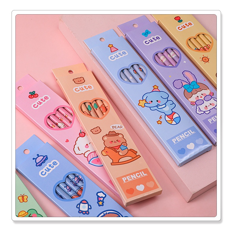 >>5 In 1 Pencil Kids Stationary Set School Student Birthday Present ...