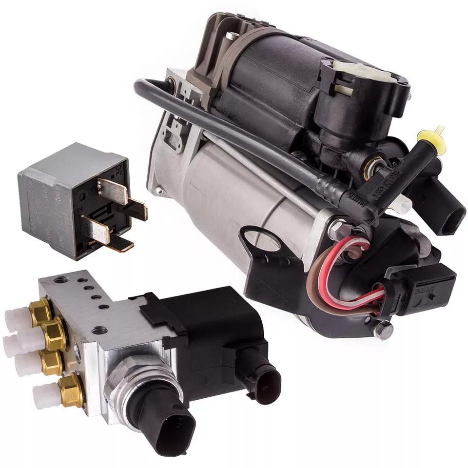 Air Pump Compressor For Mercedes W220 W211 W219 E550 S430 S500 Air Suspension Valve Block