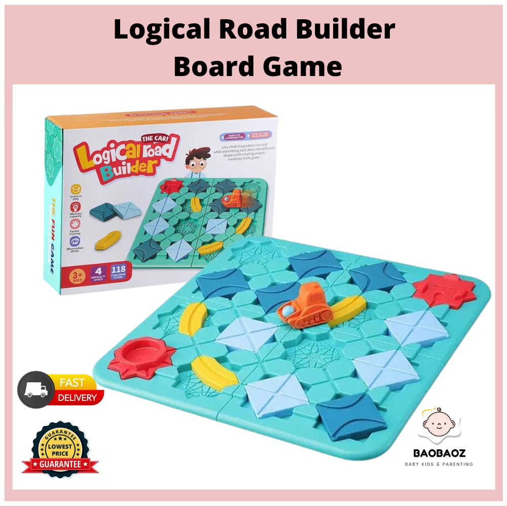 Baobaoz Logical Road Builder Board Game Learning STEM Cultivate