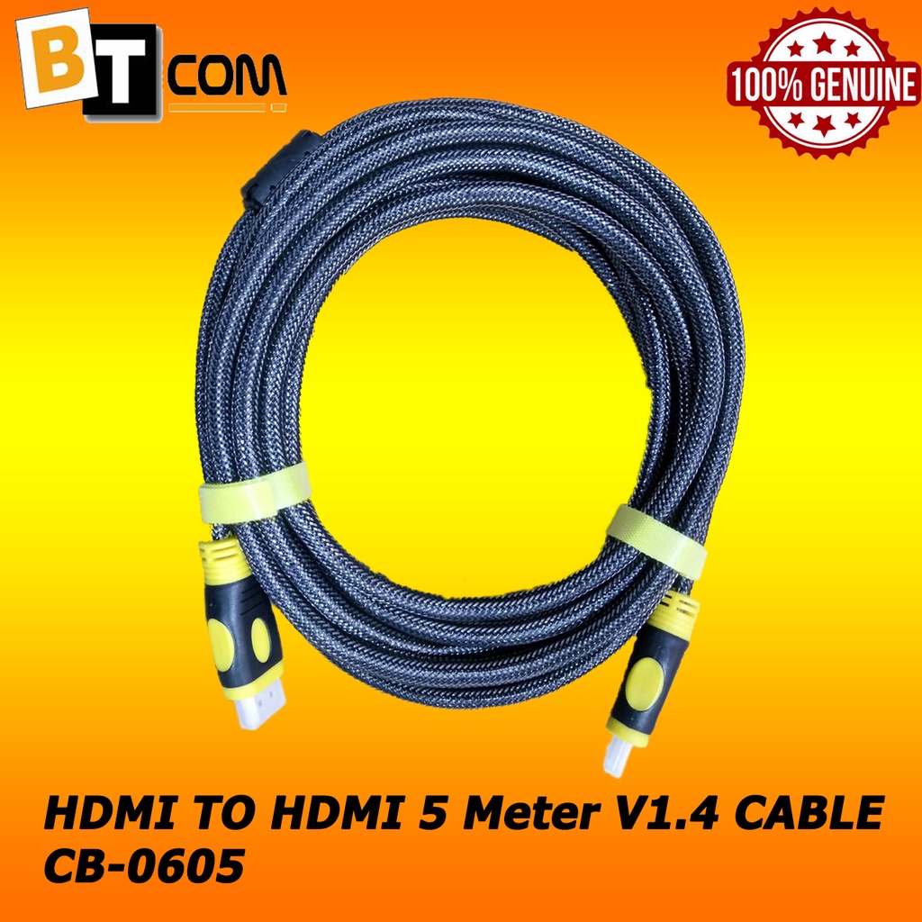 HDMI TO HDMI 5 Meter V1.4 M-M CABLE CB-0605 | Shopee Malaysia