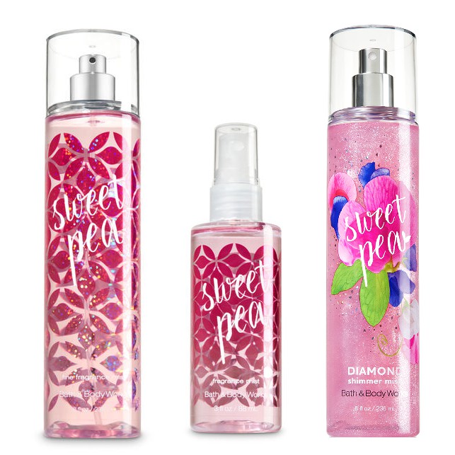 Bath and body works sweet pea diamond outlet shimmer mist