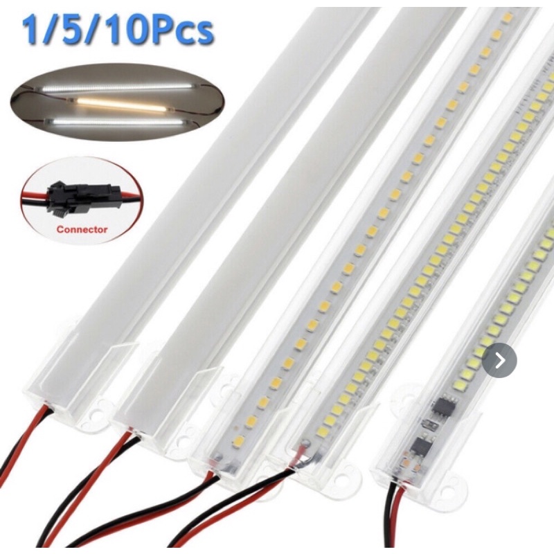 Ranpo 5Pcs 40 cm LED Rigid Strip Light Floodlight Tubes Bar 2835 SMD ...