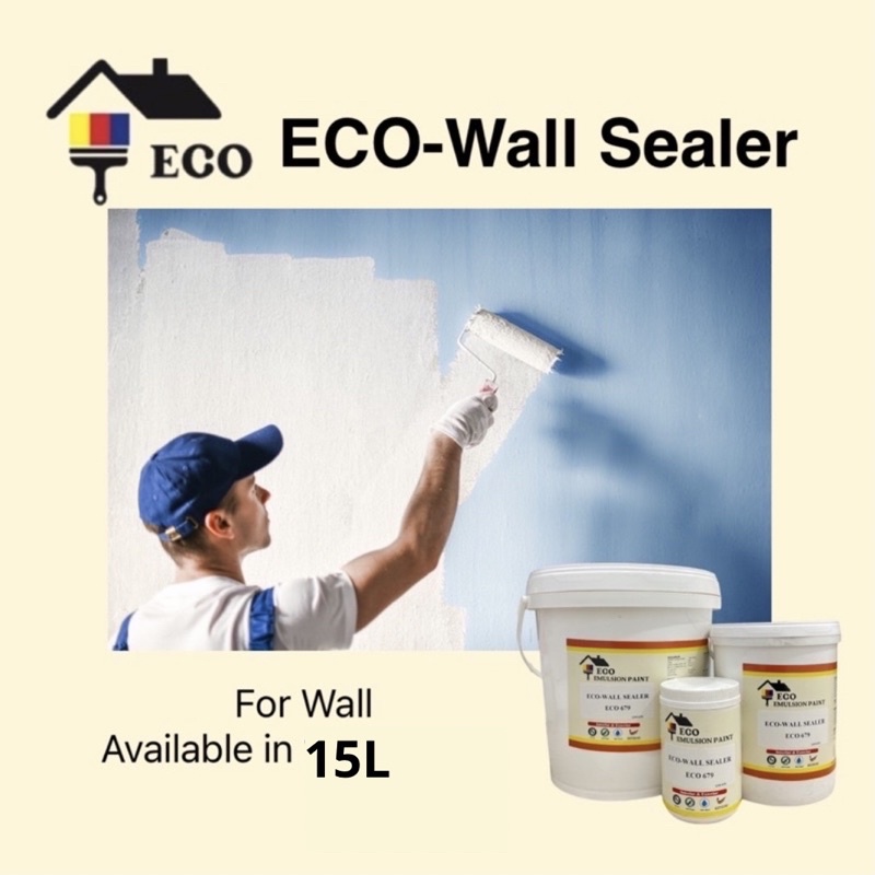 15L ECOWall Sealer Wall Paint Emulsion Water Based Paint (Interior