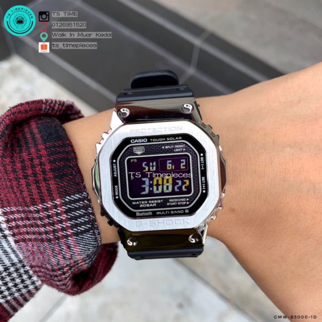 CASIO G SHOCK Stainless Steel With Resin Band GMW-B5000-1 / GMW-B5000-1D