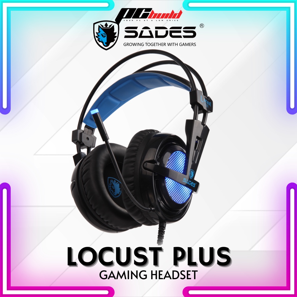 SADES LOCUST PLUS 7.1 SURROUND STYLISH RGB LIGHT GAMING HEADSET ...